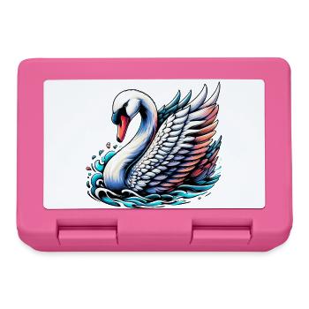 Cygne - Boîte à goûter - rose - Devant