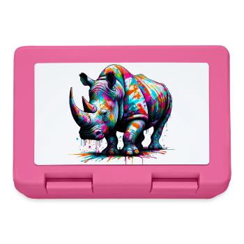 Rhinoceros - Lunchbox - pink - Front