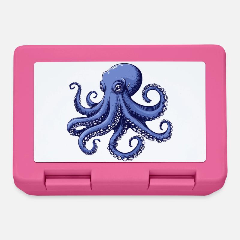 Meeresgeschmack Octopus Design - Brotdose - Pink