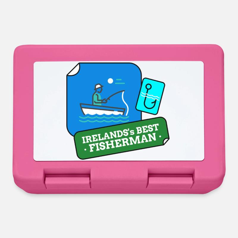 Le meilleur design de pêcheur d’Irlande - Boîte à goûter - rose