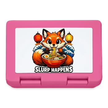 Fox Ramen Slurp Happens - Lunchbox - pink - Front