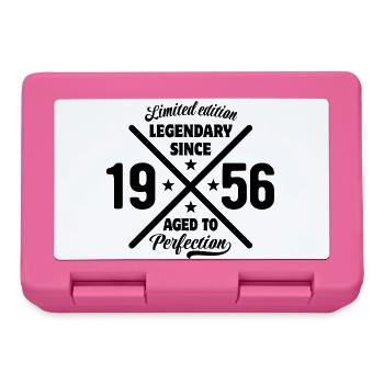 Limited Edition 1956 | Geburtstag Geschenk - Brotdose - Pink - Vorne