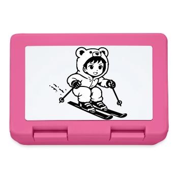 Les Skis Bears dans le style anime - Boîte à goûter - rose - Devant