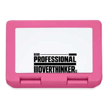 Introvertiert professional Overthinker - Brotdose - Pink - Vorne