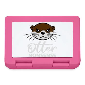 Otter Nonsense Lustig Wortspiel Otter Liebe Spruch - Brotdose - Pink - Vorne
