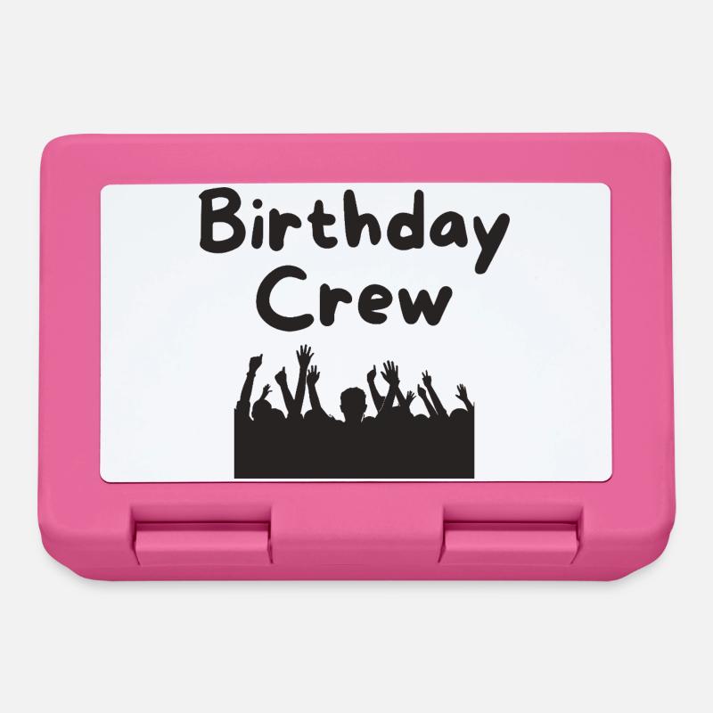 Équipe d’anniversaire - Boîte à goûter - rose