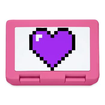 Santé 8-bit du cœur du Pixel - Boîte à goûter - rose - Devant