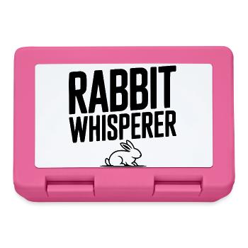 Le Chuchoteur de Lapins - Boîte à goûter - rose - Devant