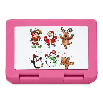 Drôle de t-shirt de Noël cadeau de Noël - Boîte à goûter - rose - Devant