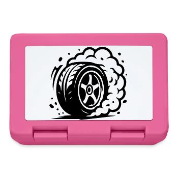 Car Tire Drifting Icon - Lunchbox - pink - Front