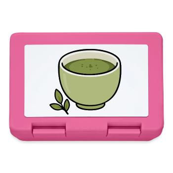 Minimalistische Matcha-Teetassen-Illustration - Brotdose - Pink - Vorne