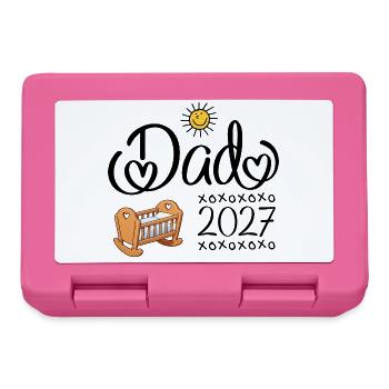 Dad 2027 - Papa 2027 - Brotdose - Pink - Vorne