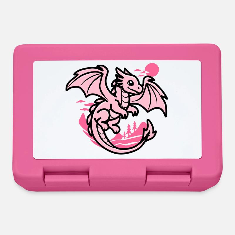 Rosa Drache - Brotdose - Pink