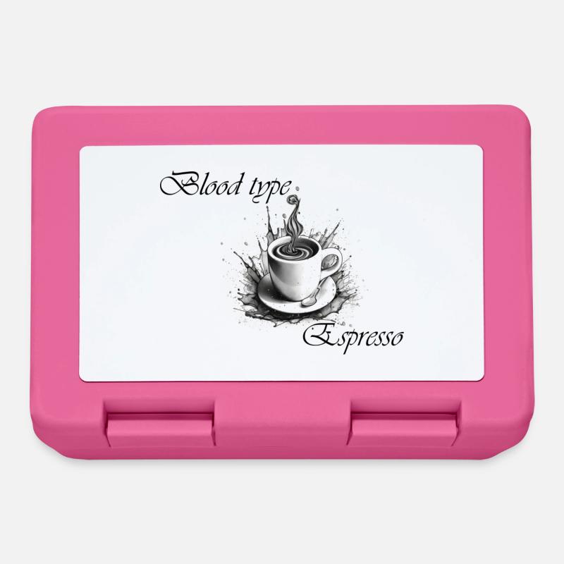 blood type espresso 2 - Brotdose - Pink