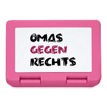Omas gegen Rechts 1 - Brotdose - Pink - Vorne