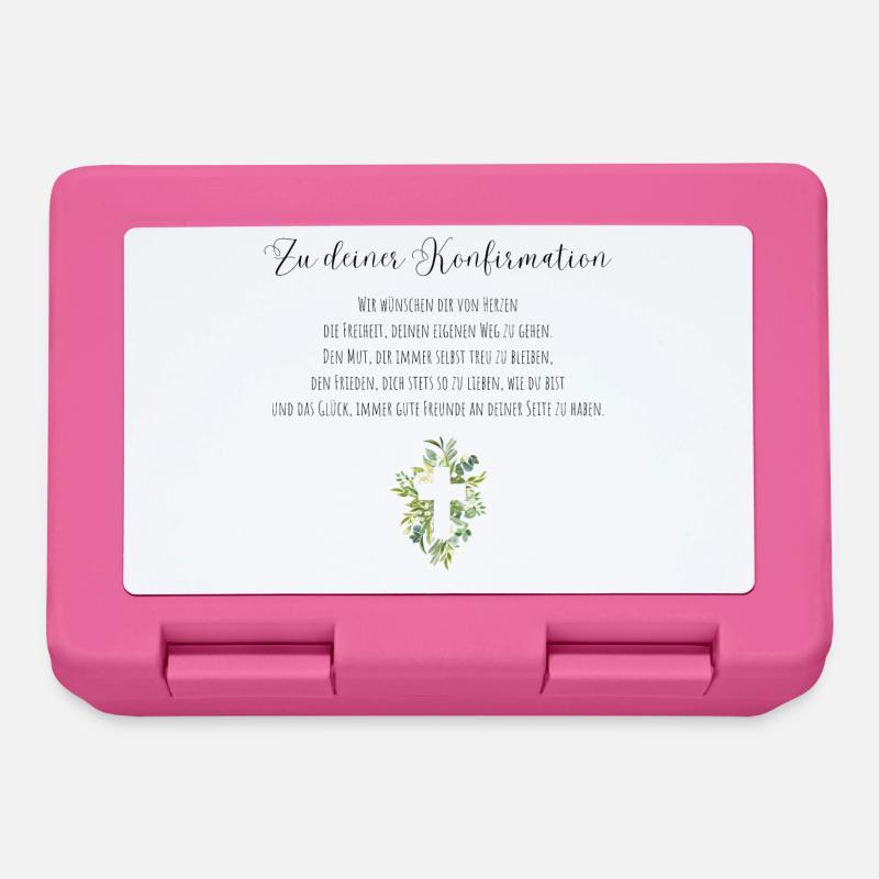 Konfirmation Geschenk - Brotdose - Pink