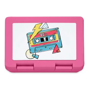 Kassette Musik 80s Geschenk Pop Style Geschenkidee - Brotdose - Pink - Vorne