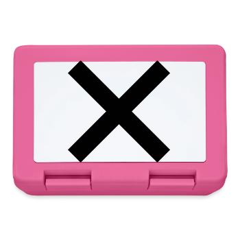 Kreuz - Brotdose - Pink - Vorne