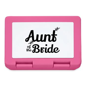 Bachelorette Party Aunt of the Bride - Gift Idea - Lunchbox - pink - Front