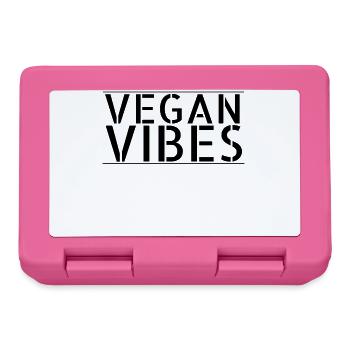 vegan - vibes vegan - Boîte à goûter - rose - Devant