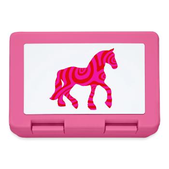 Horse Horses Riding Equestrian Pony Western Shirt - Lunchbox - pink - Front