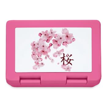 Fleurs de cerisier Japonais - Sakura - Boîte à goûter - rose - Devant