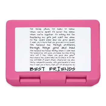Best friends - Lunchbox - pink - Front
