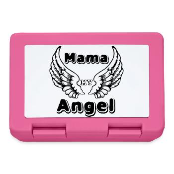 Mama Angel Mutter Muttertag Liebe Geschenk - Brotdose - Pink - Vorne