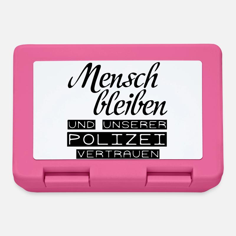 Der Polizei vertrauen Geschenk - Brotdose - Pink