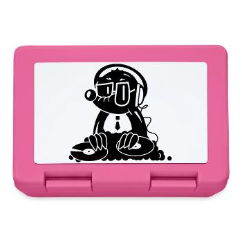 the Mole as a DJ - Lunchbox - pink - Front