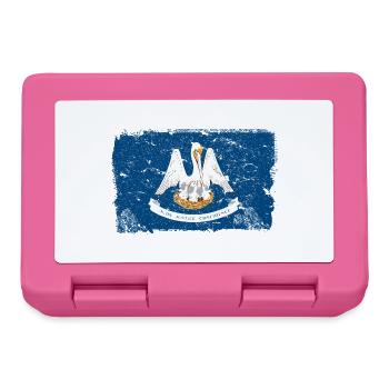 Louisiane Drapeau Vintage - Boîte à goûter - rose - Devant