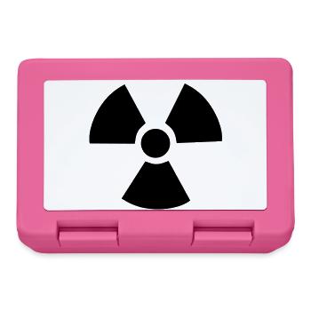 Radioactive Symbol - Lunchbox - pink - Front