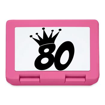 80 / geburtstag / Sport / birthday / achtzig - Brotdose - Pink - Vorne