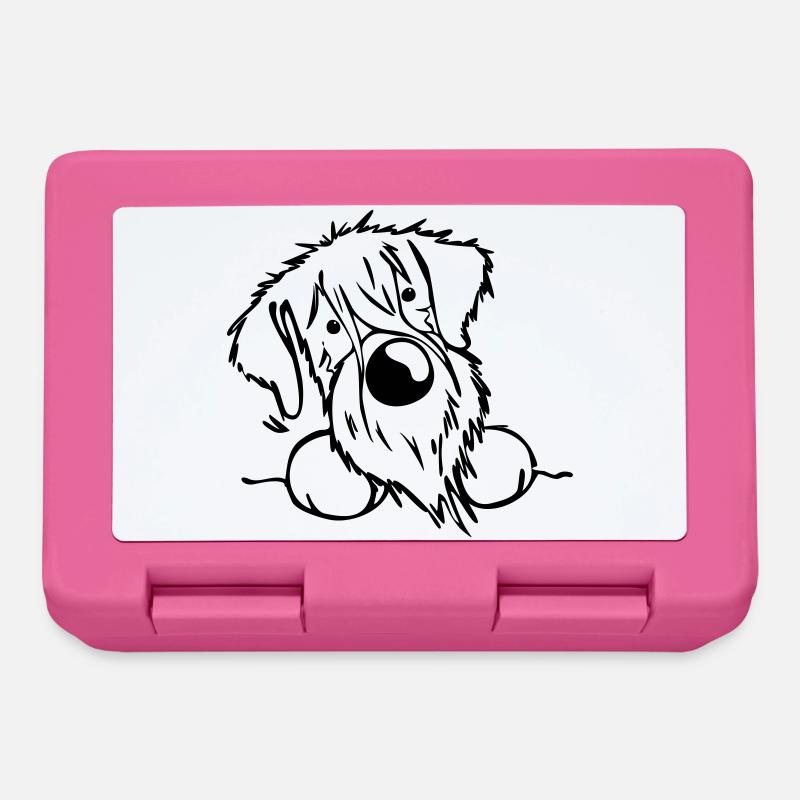 Neugieriger Schnauzer - Brotdose - Pink