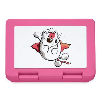 Super Chat - Boîte à goûter - rose - Devant