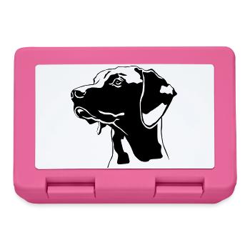 Magyar Vizsla Kopf - Brotdose - Pink - Vorne
