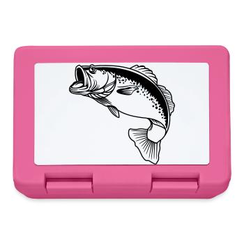 Logo transparent de poisson pour pêcheur - Boîte à goûter - rose - Devant