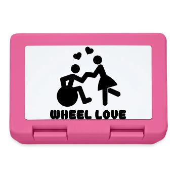 Wheellove für Rollstuhlfahrer, die tanzen * - Brotdose - Pink - Vorne