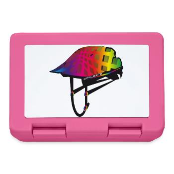 stylish bicycle helmet in colorful spectral colors - Lunchbox - pink - Front