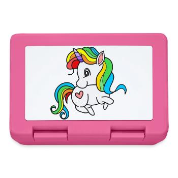Einhorn Einhörner - Brotdose - Pink - Vorne