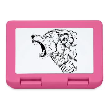 Wolf - Lunchbox - pink - Front
