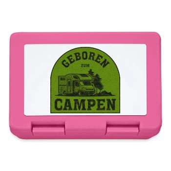 Geboren Zum Campen Patch - Brotdose - Pink - Vorne