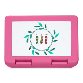 SARDINE. FISCH. APRILSCHERZ. OSTERN. MEER - Brotdose - Pink - Vorne