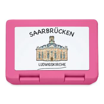 Saarbrücken, Ludwigskirche - Brotdose - Pink - Vorne