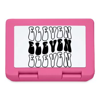 Eleven 11th Birthday Kids Boys Girls 11 Years Old - Lunchbox - pink - Front