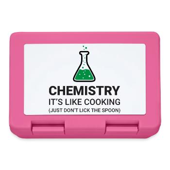 Chemistry, it's like cooking - Lunchbox - pink - Front
