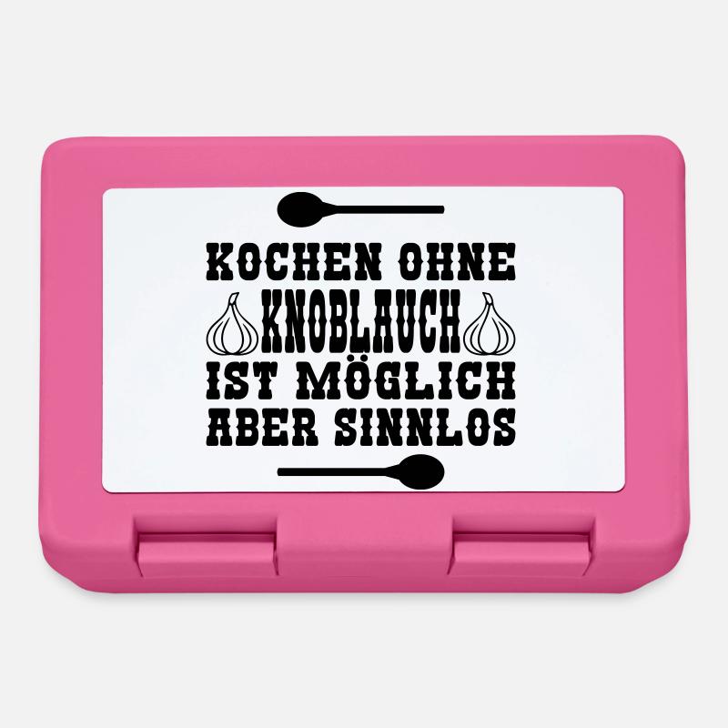 Kochen ohne Knoblauch - Brotdose - Pink