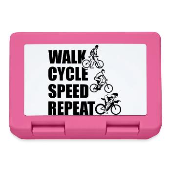 Répétition de la vitesse du cycle de marche - Boîte à goûter - rose - Devant
