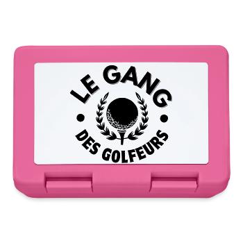 golf, golfeur, fan de golf - Boîte à goûter - rose - Devant