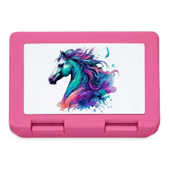 Cheval - Boîte à goûter - rose - Devant